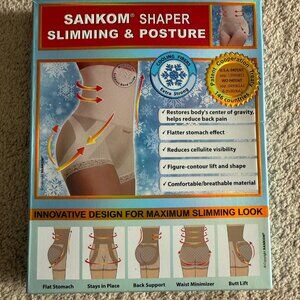 Sankom Patent Lace Brief Shaper with Cooling Fibers (S/M, Beige) NWT